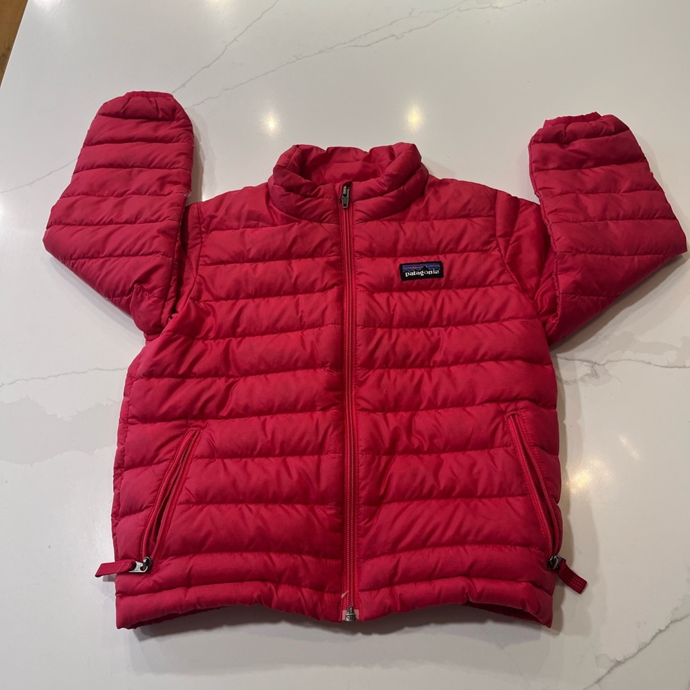 Patagonia bright pink down puffer jacket 3T